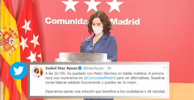 Gobierno central y CAM se reúnen hoy antes del Consejo de Ministros que podría decretar el estado de alarma en Madrid