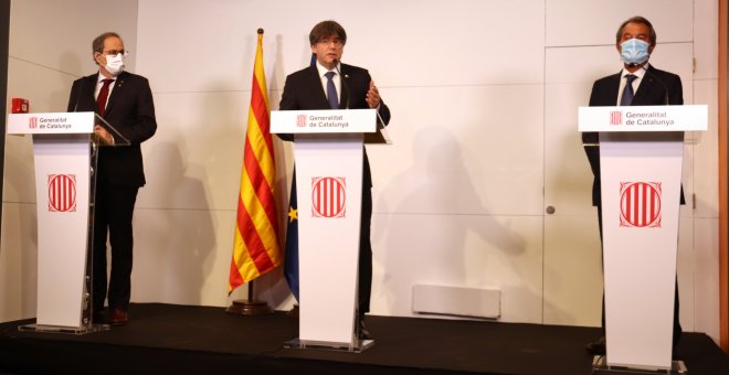 Mas, Puigdemont i Torra qüestionen el diàleg amb l'Estat i demanen mediació internacional