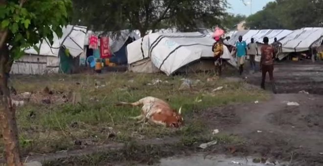 Las inundaciones en Sudán del Sur causan el éxodo de miles de personas