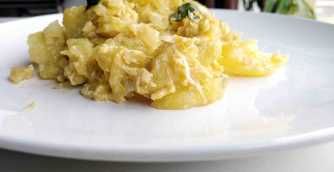 Pato confinado - Receta de bacalao ajoarriero aragonés