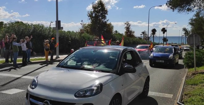 Más de 400 vehículos participan en Palma en la movilización 'España a la calle'