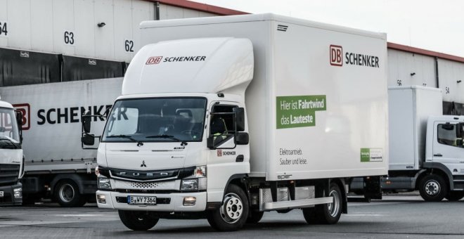DB Schenker empezará a utilizar en España camiones eléctricos FUSO eCanter