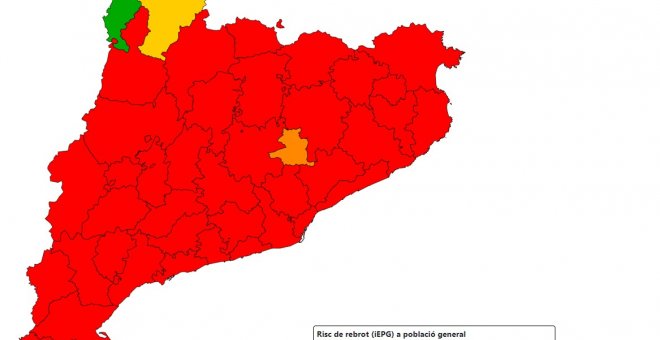 Només tres comarques catalanes no presenten un risc alt de rebrot