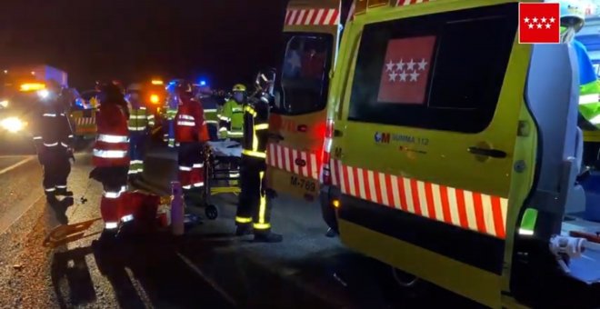 Un fallecido y cinco heridos en un accidente múltiple en la A5