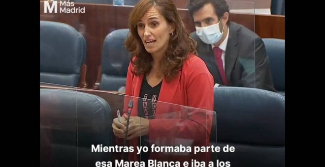 El repaso de Mónica García (Más Madrid) al consejero Lasquetty: "Es un talibán que valora más el manual de la FAES que las vidas de los madrileños"