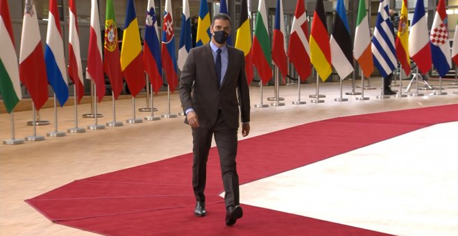 Sánchez llega a la reunión del Consejo Europeo