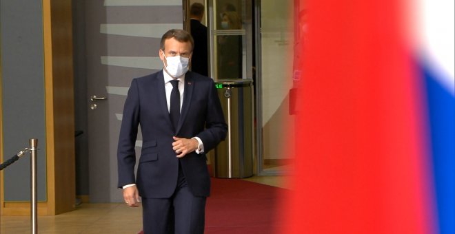 Macron llega al Consejo Europeo