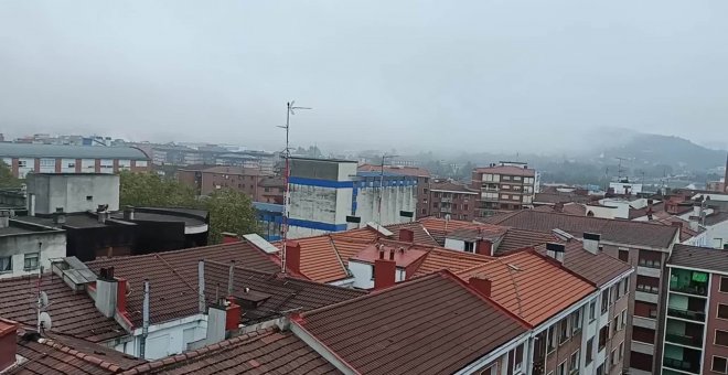 Euskadi registra todavía lluvias débiles este viernes