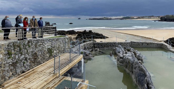 Las obras para transformar los viveros de langosta de Isla en piscinas naturales terminarán en noviembre