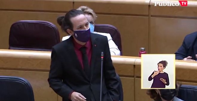 Iglesias, al Partido Popular: "Ustedes me están acusando de ser un dirigente del PP"