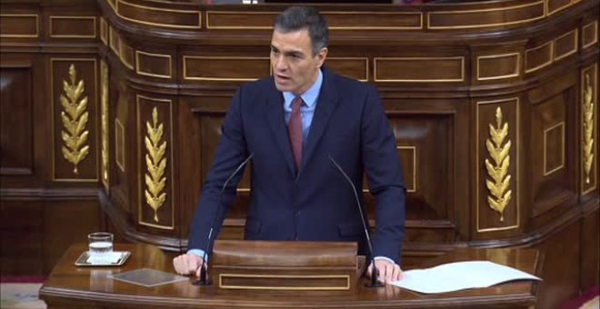 Pedro Sánchez cuestiona a Abascal: "¿Qué es lo que hacemos aquí"?