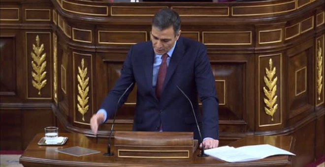 Sánchez presiona al PP y le pide a Casado que vote 'no' a la moción de censura de VOX