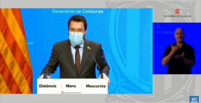 Aragonès dice que Cataluña pedirá el estado de alarma con "mando único" de la Generalitat