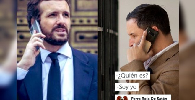 Abascal y Casado, como Pimpinela: el hilarante hilo sobre el desamor en la derecha