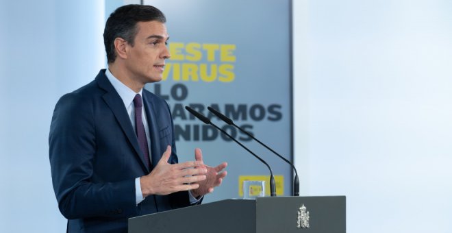 Sánchez dice que España cuenta con una reserva de material suficiente y pide descargar la app Radar Covid