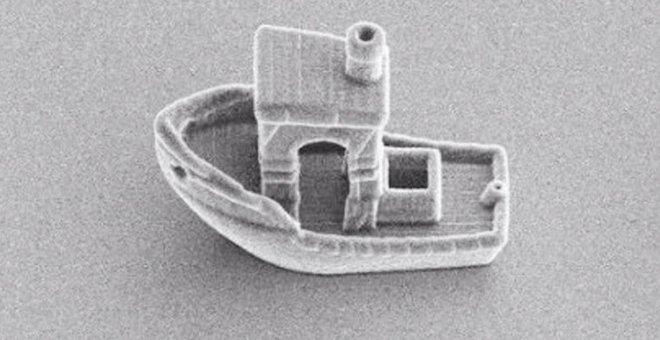 El barco más pequeño del mundo mide 30 micrones