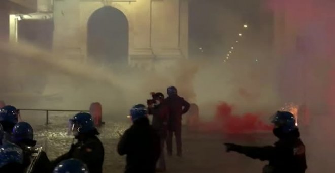 Disturbios en Roma tras las protestas contra las medidas anti Covid