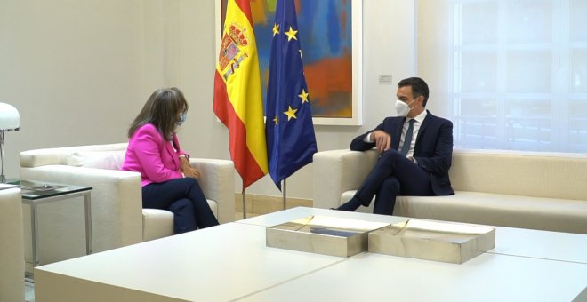 Sánchez se reúne con la secretaria general Iberoamericana