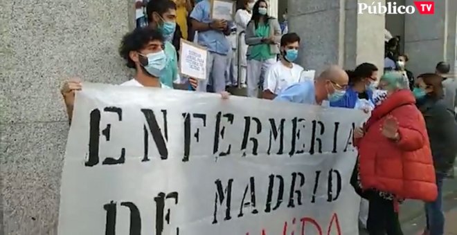 Las enfermeras dicen basta y se plantan ante Ayuso