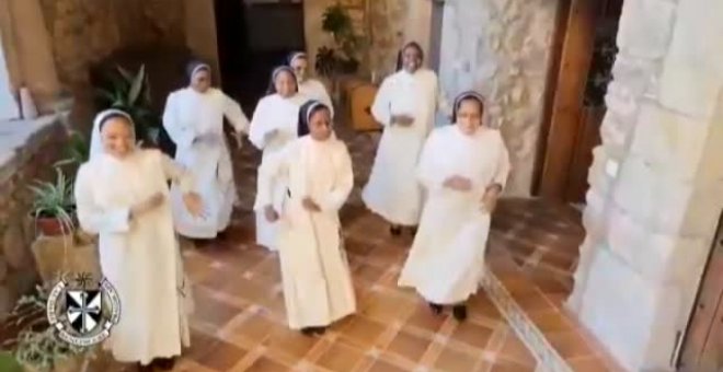 Monjas de clausura bailan para animar al mundo desde Trujillo