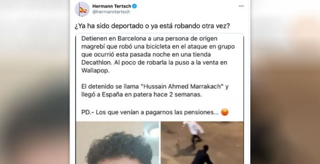 El eurodiputado de Vox Hermann Tertsch vuelve a difundir un bulo, y van ya...