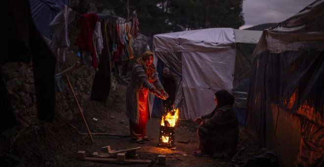 Un nuevo incendio destruye parte del campo de refugiados de la isla griega de Samos