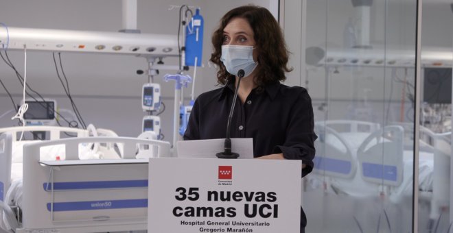 Ayuso: "Nos gustaría llevar los test de antígenos a farmacias y clínicas dentales"