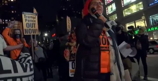 El movimiento Black Lives Matter sale a la calle en Nueva York en la noche electoral