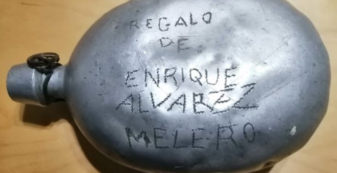 Una cantimplora perdida en la Guerra Civil, la pista para reconstruir la vida del miliciano Enrique Álvarez Melero