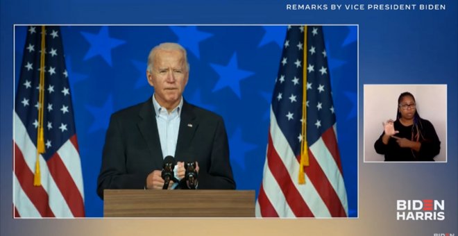 Biden no tiene "ninguna duda" de que será el ganador y pide paciencia