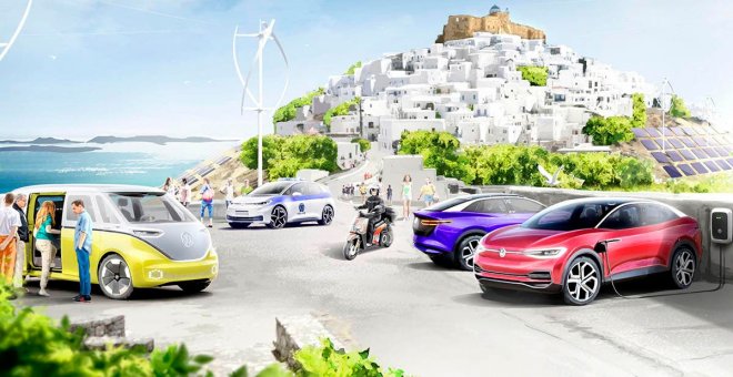 Volkswagen convertirá una isla griega en el paraíso de los coches eléctricos