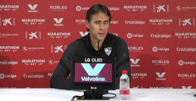 Lopetegui: "Tenemos que cruzar los dedos, rezar a la Virgen de Rocío y esperar a que no haya casos"