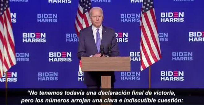 Biden: "Vamos a ganar esta carrera"