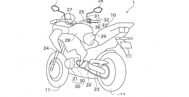 Kawasaki también apuesta por la electrificación y patenta en Japón una moto híbrida