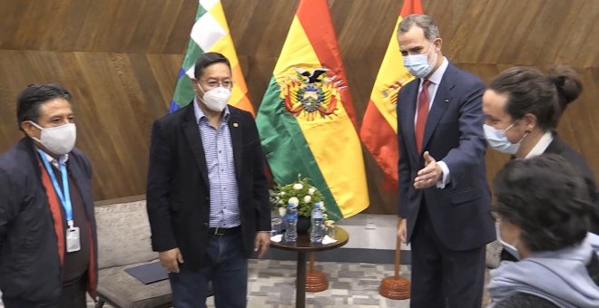 Felipe VI y Pablo Iglesias acuden a la toma de posesión del nuevo presidente de Bolivia