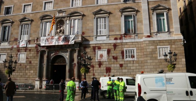 El Govern reforça els equips de seguretat després de l'incident de la façana del Palau de la Generalitat i l'augment de protestes