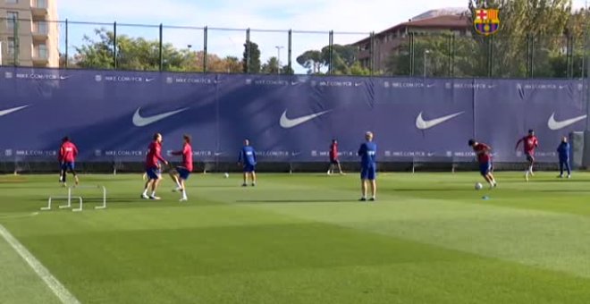 El Barça se entrena sin 11 de sus internacionales que están con sus selecciones