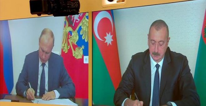 Armenia acuerda con Rusia y Azerbaiyán un nuevo alto el fuego en Nagorno Karabaj
