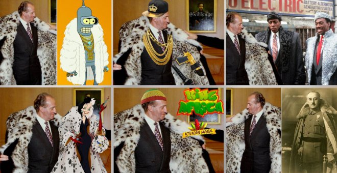 Los memes más tronchantes del rey Juan Carlos I con un abrigo de pieles junto al expresidente de Kazajistán