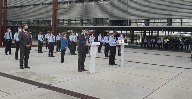 Trapero recibido por los mandos de los Mossos