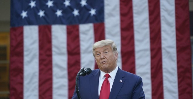 Trump no reconoce la derrota en su primera intervención pública en ocho días