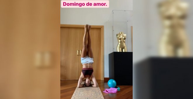 Cristina Pedroche exhibe su flexibilidad y su amor por la paella