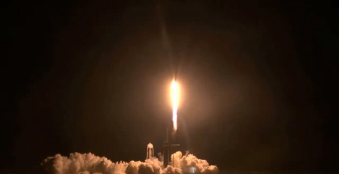 La histórica misión de SpaceX y la NASA despega rumbo a la EEI