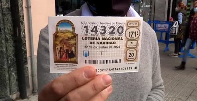 Agotado el número 14320 en la Lotería de Navidad de este año