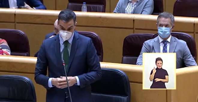Sánchez no contesta a las acusaciones del PP sobre Bildu, y reivindica amplio apoyo de los PGE