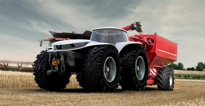 El tractor eléctrico del futuro: autónomo, modular y alimentado por hidrógeno y baterías