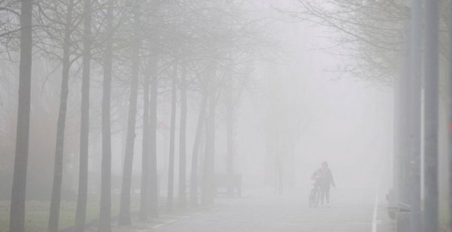 Seis provincias del centro peninsular están en riesgo por niebla, en una jornada con valores altos para la época