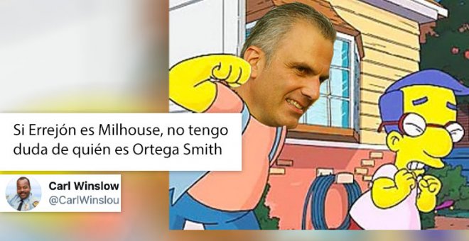 El "nivelazo" de Ortega Smith, llamando "Milhouse" a Errejón: "Cuando el matón del colegio se queda sin argumentos recurre al insulto"