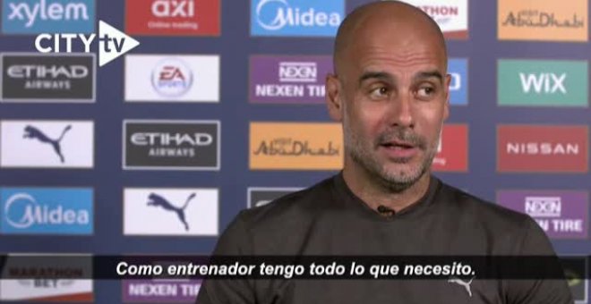 Guardiola renueva con el Manchester City hasta 2023: "Tengo todo lo que necesito"