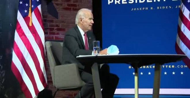 Biden y Harris mantienen su primera reunión de trabajo sobre el covid como miembros del Ejecutivo